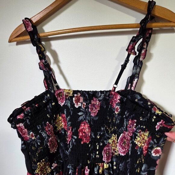 EUC XHILARATION FLORAL BUSTIER TANK SHORT DRESS SIZE L - Picture 7 of 13